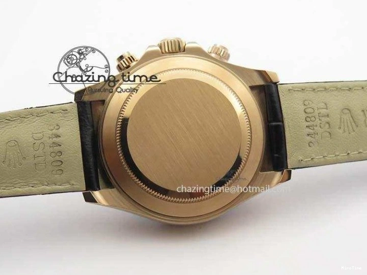 MiroTime 0326 Comfortable Daytona 116515 Noob 1:1 Best Edition Black RG Dial On Black Leather Strap A 3788